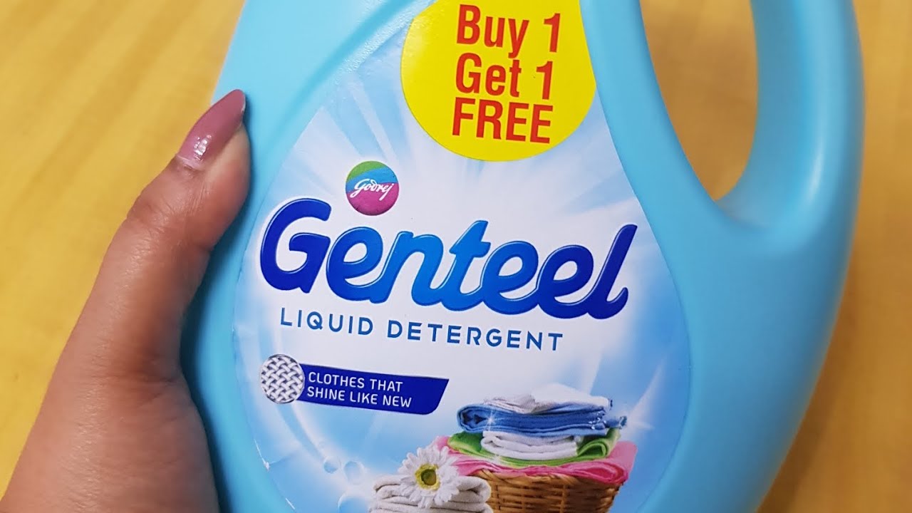 Godrej Genteel Liquid Detergent / Detailed Review In Hindi YouTube