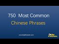 Learn Chinese: 750 Most Common Chinese Phrases and Sentences