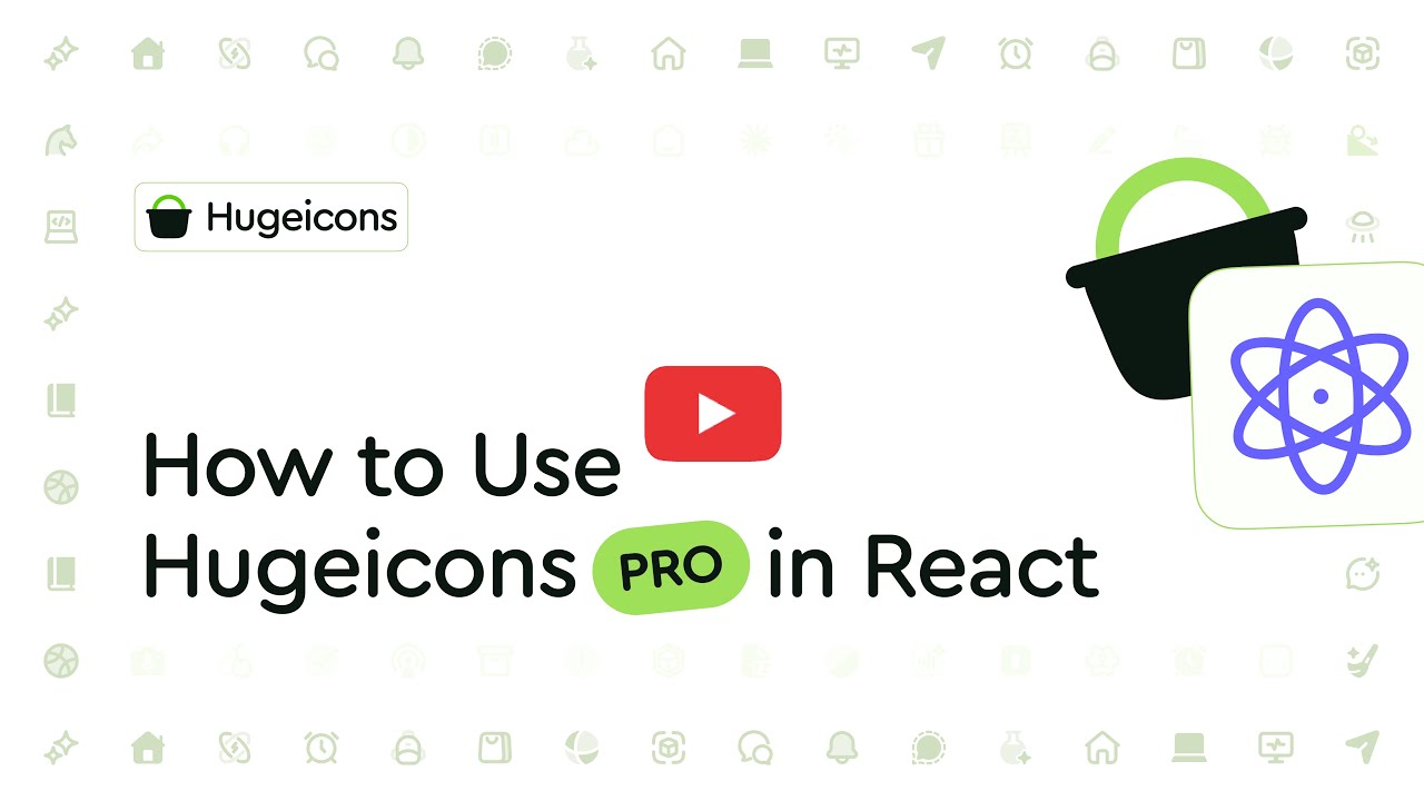 How to use Hugeicons Pro in React