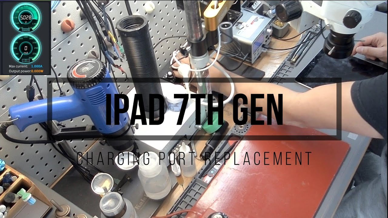iPad 7th Gen Charging Port Replace - YouTube