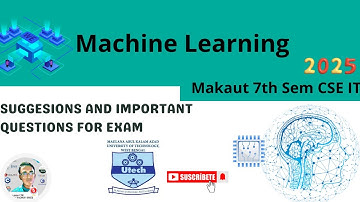 🤖 Machine Learning Important Questions 2025 | MAKAUT B.Tech CSE IT 7th Sem | Exam Suggestion #makaut