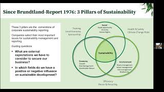 Sustainability Management Report - Formatting and Working