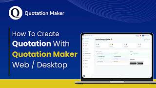 Quotation Maker Web App | How to Open & Create a Quotation on Desktop (Step-by-Step Guide) screenshot 5