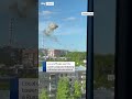 Moment kharkiv tv tower snaps in half