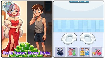 Brain Teaser Meme Tricky Level 36: Find The Shape For Each Type Of Toilet !Gameplay Solution