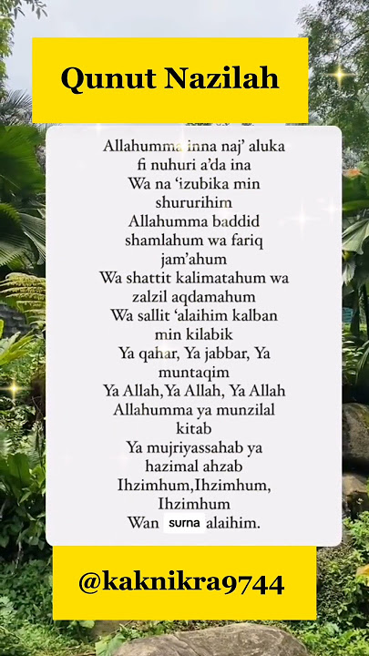 DOA QUNUT NAZILAH, Video published by AINI RAFAR 💜