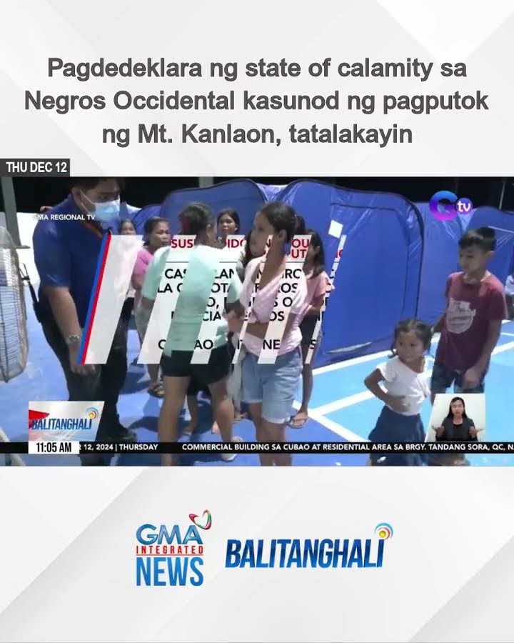 Pagdedeklara ng state of calamity sa Negros Occidental kasunod ng pagputok ng... | Balitanghali