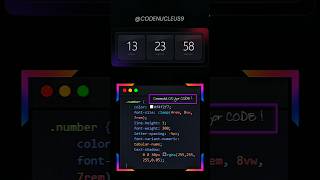 💥🤯 HTML CSS & JS Futuristic Digital Clock