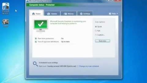 Scanning Review Microsoft Free Antivirus ( Microsoft Security Essentials ) 02.flv
