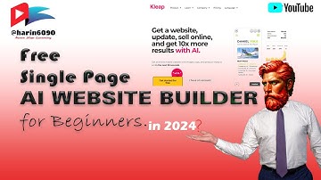 Free AI website Builder in 2024 (Part-1) #videos #Harin6090