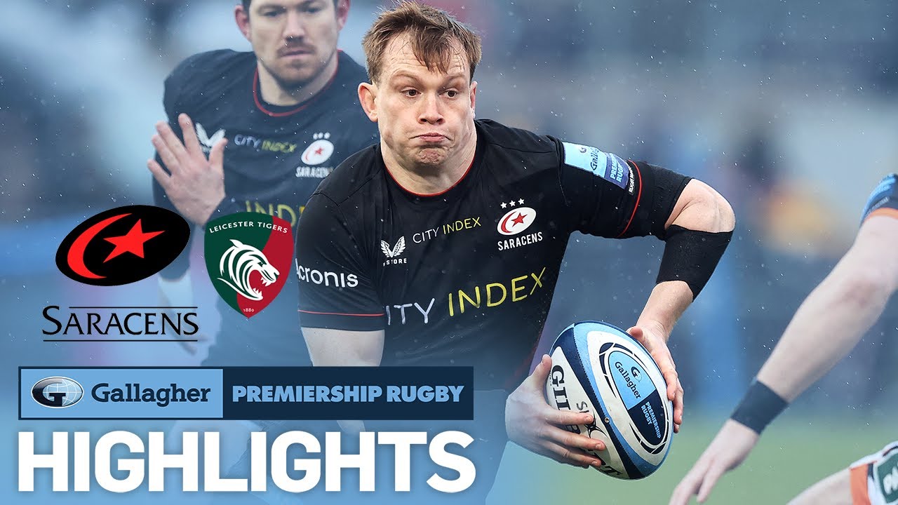 Saracens vs Leicester - HIGHLIGHTS Crunch Match at the Top! Gallagher Premiership 2021/22