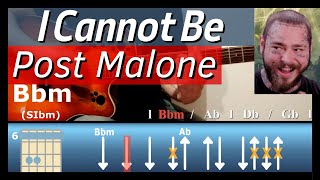 Post Malone - I Cannot Be РУКОВОДСТВО EZ Guitar1