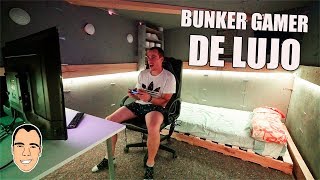 HE CREADO UN BUNKER GAMER DE LUJO *cama, tv, silla gaming y play 4* [Ninchiboy]