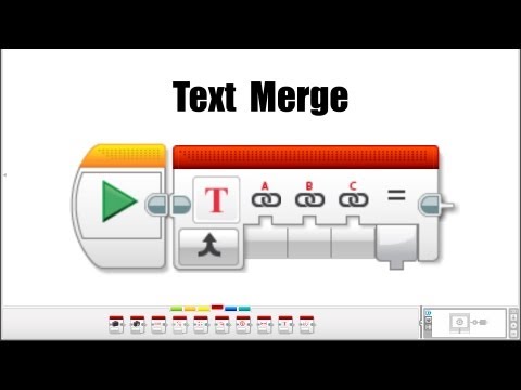 EV3 Programming: Text Merge Block
