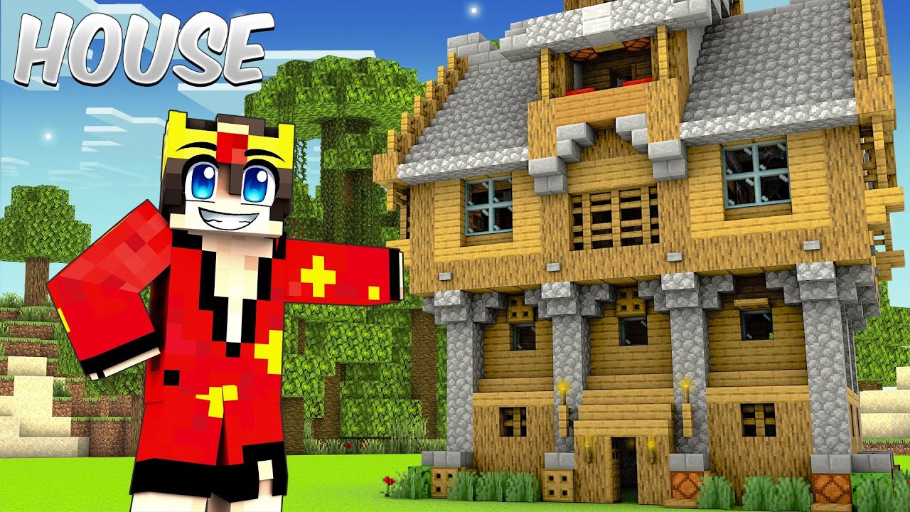 I MADE MY FIRST DREAM HOUSE IN MINECRAFT SURVIVAL SERIES😍 - YouTube