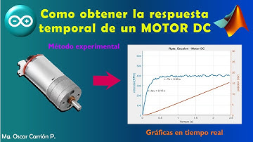 Respuesta temporal MOTOR DC con encoder usando Matlab y Arduino IDE