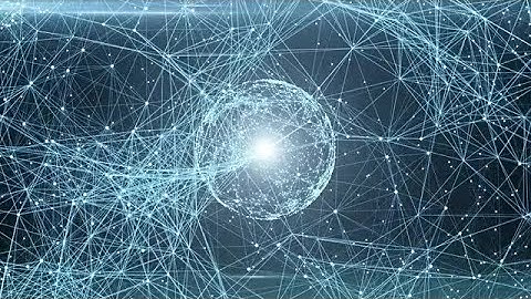 Plexus Spheres Zooming Out Stock Motion Graphics