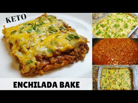 CRAVING MEXICAN FOOD? GET YOUR FIX! CHEESY KETO ENCHILADA BAKE RECIPE! | KETO FASHO