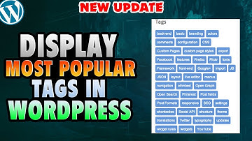 How to Display Most Popular Tags in WordPress