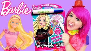 Coloring Barbie & Friends Magic Reveal Ink Coloring Book | Imagine Ink Marker