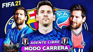 Puse a MESSI como AGENTE LIBRE y Esto Pasó | Fifa 21 Modo Carrera LITE!!