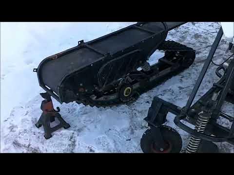 маленькая гусеница снегохода для плотного снега - YouTube