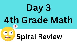 4th Grade Math Spiral Review - 30 Minute Timer - Relaxing Music (Day 3)