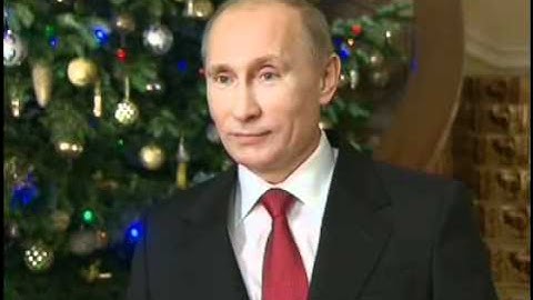 Путин поздравил россиян с Новым годом