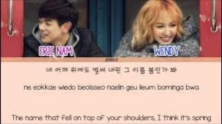 Wendy (Red Velvet), Eric Nam - Spring Love [Eng/Rom/Han] Picture   Color Coded HD