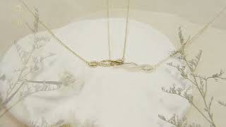 18K Real Gold Infinity Necklaces