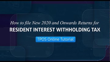 TPOS Tutorial - RIWT New Returns