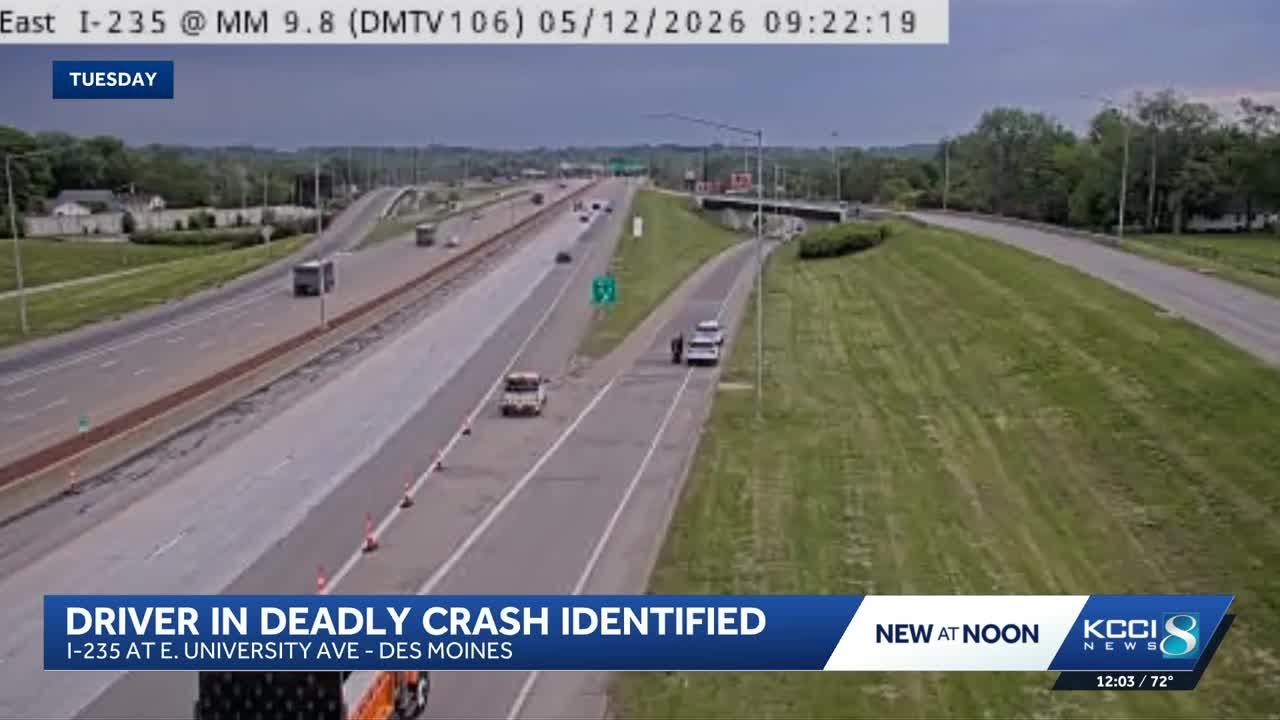 Des Moines police identify man killed in crash Tuesday on I-235 - YouTube