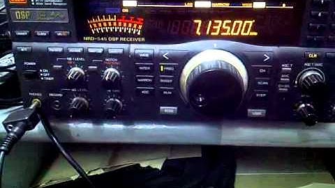 DU9XO CQ DX On JRC NRD 545 DSP Receiver