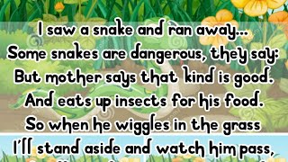 POEM | GARDEN SNAKE | MURIEL L SONNE | CLASS 7 | CBSE