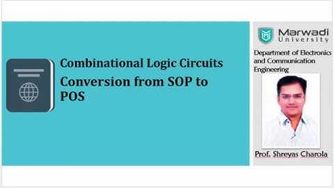 Conversion from Sum of Product to Product of Sum K-Map