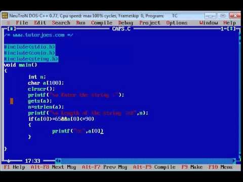Capitalize Each Word in C Programming Tamil - YouTube