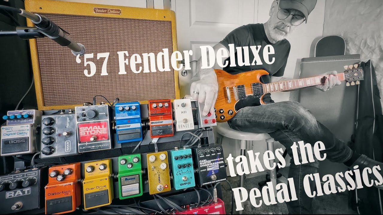 FENDER '57 TWEED DELUXE with a PEDALBOARD nails so many classic