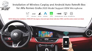 Wireless Carplay and Android Auto Retrofit Box for Alfa Romeo Giulia 2020 Model 5G Upgrade Version