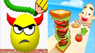 Draw to Smash VS Sandwich Runner - Gameplay Walkthrough All Levels (Android, iOS) Part 2
