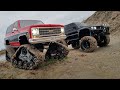 Гусеничные траки против ТОП резины! ... Сравнительный тест на песке. Blazer K5 Offroad 4x4