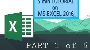 MS EXCEL: 5 min tutorial for the beginners-1/5