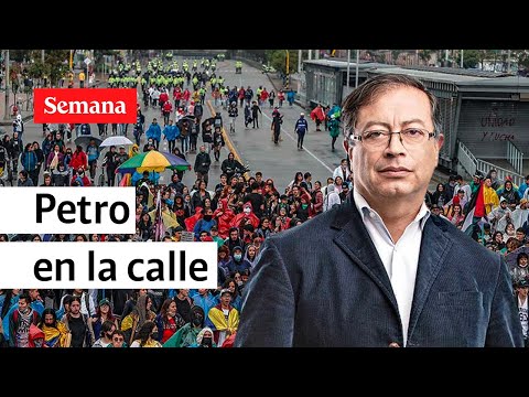 Gustavo Petro participa en las marchas del 27S