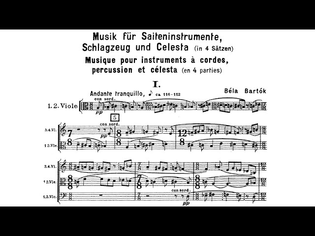 Béla Bartók - Music for Strings, Percussion and Celesta, Sz. 106 class=