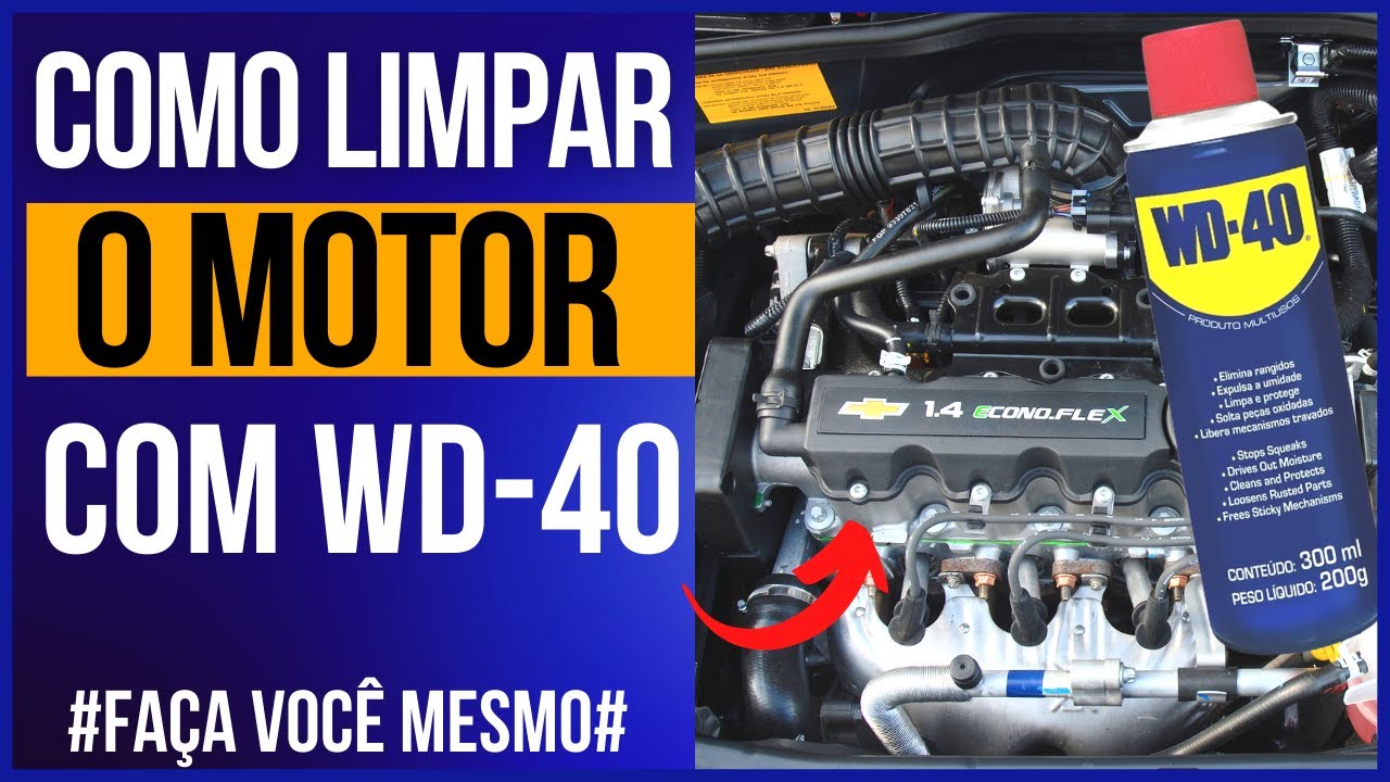 COMO LAVAR O MOTOR COM WD40 ! SERÁ POSSÍVEL? 