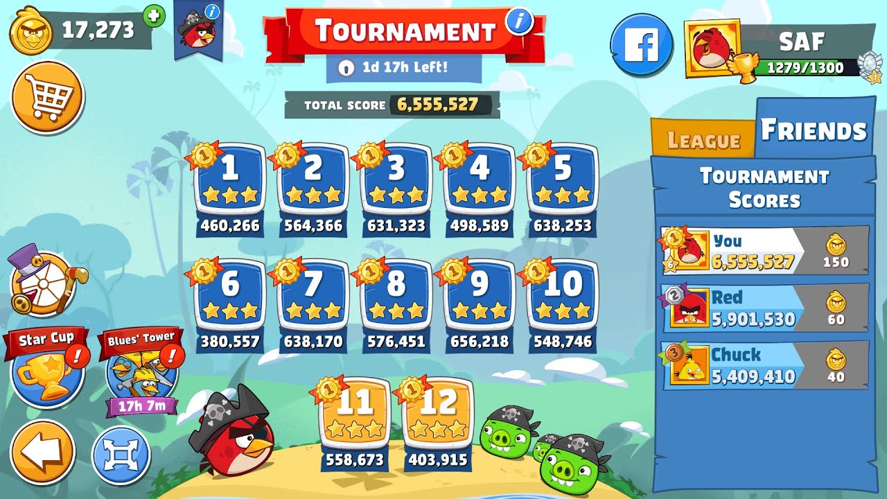 Angry Birds Friends. Tournament (22.04.2023). All levels 3 stars. Passage from Sergey Fetisov