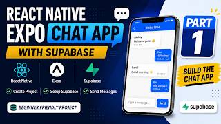React Native Expo Chat App with Supabase Hindi🔥 | Real-Time Chat App Project for Beginners | Part 1