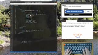 Basic HTML CSS | How to Code A LinkedIn Button| ASMR Programming