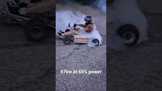 qs180 gokart at 67kw..ryuga at 81kw up next. 428 gear and all. #automobile
