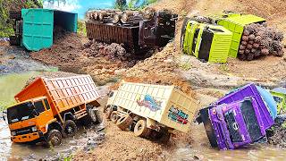 KOMPILASI Truk Oleng Laka Lintas Truk Hino 500 Truk Fuso 220Ps Truk Engkel OFROAD Truk Rc Handmade