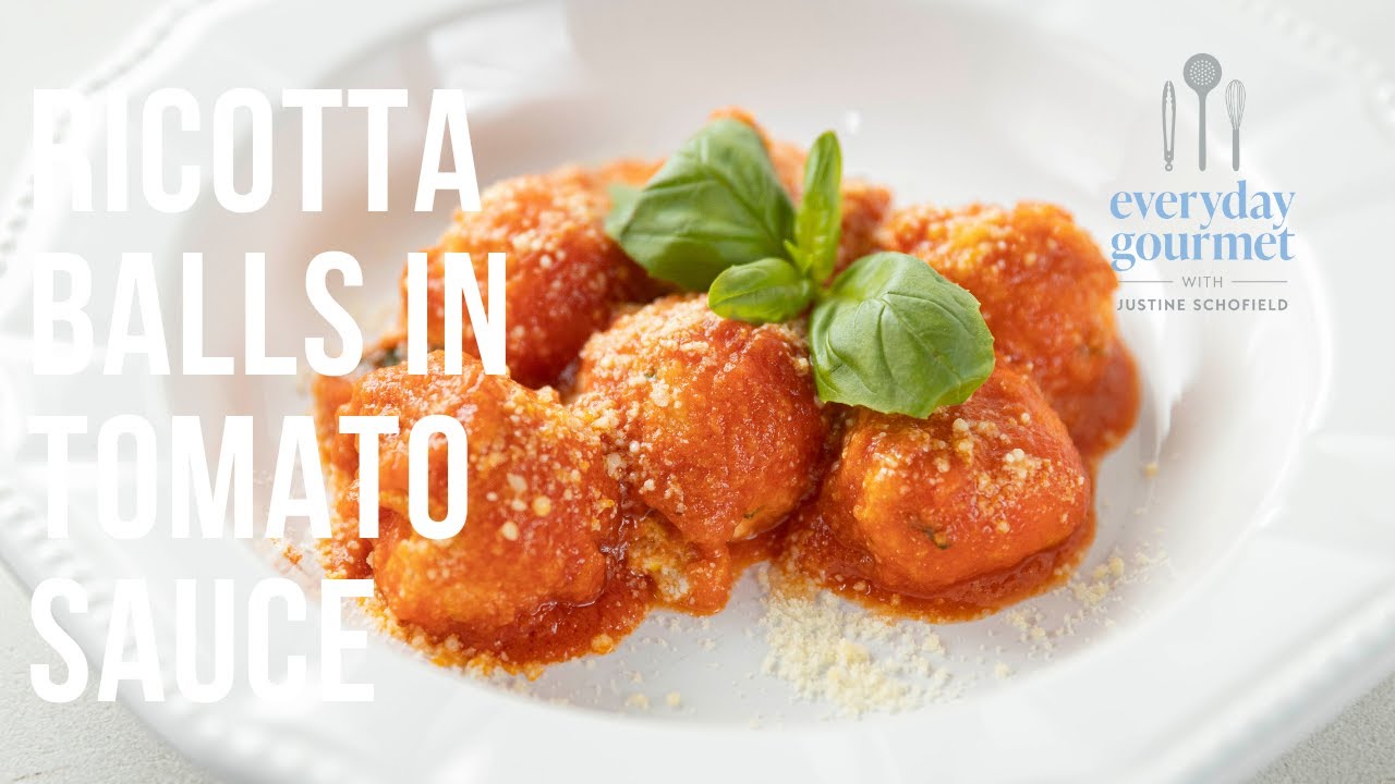 Ricotta Balls in Tomato Sauce EG12 Ep32 YouTube